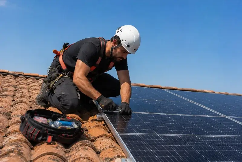 Maintenance et monitoring de panneaux solaires à Voulmentin