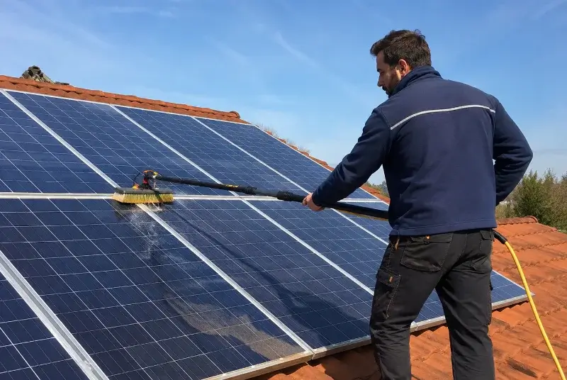 Nettoyage et entretien de panneaux solaires à Voulmentin